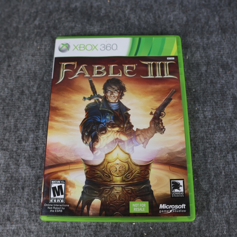 Fable III Microsoft Xbox 360 Game CIB M Action RPG NTSC-U/C Not For Resale